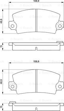 BOSCH 0 986 463 473 - Гальмівні колодки, дискові гальма autozip.com.ua