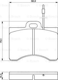 BOSCH 0 986 463 561 - Гальмівні колодки, дискові гальма autozip.com.ua