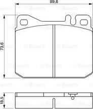 BOSCH 0 986 462 803 - Гальмівні колодки, дискові гальма autozip.com.ua