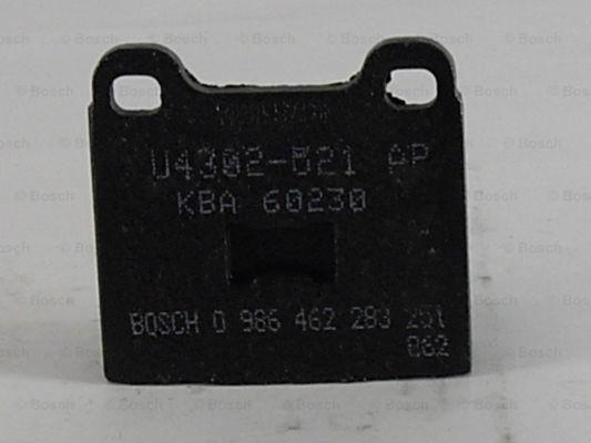 BOSCH 0 986 462 283 - Гальмівні колодки, дискові гальма autozip.com.ua