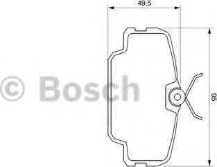 BOSCH 0 986 467 491 - Гальмівні колодки, дискові гальма autozip.com.ua