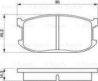 BOSCH 0 986 467 602 - Гальмівні колодки, дискові гальма autozip.com.ua