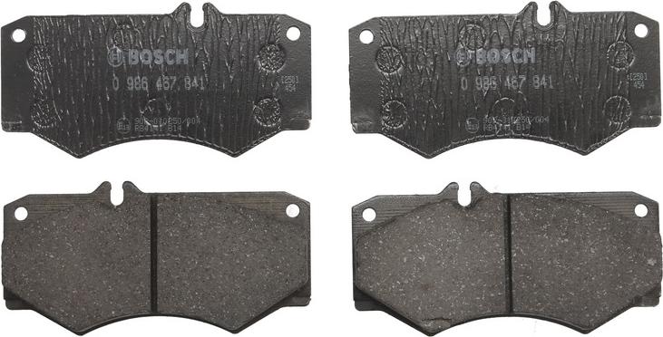 BOSCH 0 986 467 841 - Гальмівні колодки, дискові гальма autozip.com.ua