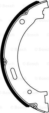 BOSCH 0 986 487 942 - Комплект гальм, ручник, парковка autozip.com.ua