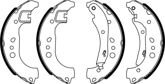 BOSCH 0 986 487 959 - Комплект гальм, барабанний механізм autozip.com.ua