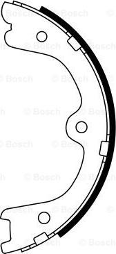 BOSCH 0 986 487 929 - Комплект гальм, ручник, парковка autozip.com.ua