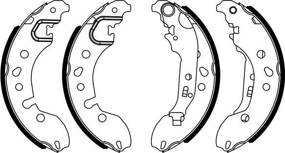 BOSCH 0 986 487 921 - Комплект гальм, барабанний механізм autozip.com.ua