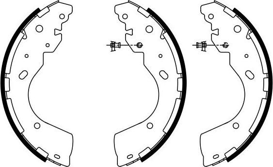 BOSCH 0 986 487 922 - Комплект гальм, барабанний механізм autozip.com.ua