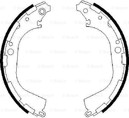 BOSCH 0 986 487 464 - Комплект гальм, барабанний механізм autozip.com.ua