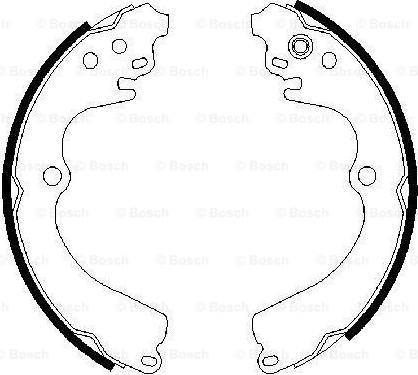BOSCH 0 986 487 463 - Комплект гальм, барабанний механізм autozip.com.ua