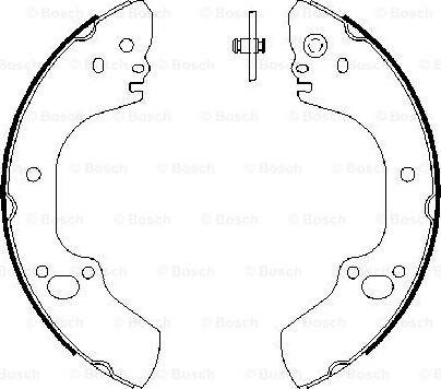 BOSCH 0 986 487 662 - Комплект гальм, барабанний механізм autozip.com.ua