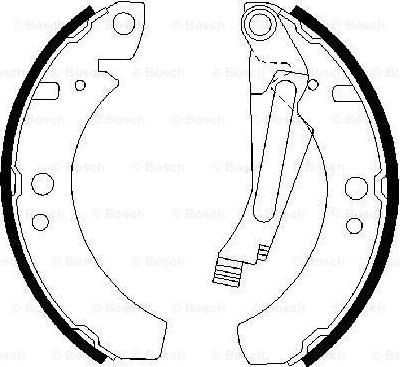 BOSCH 0 986 487 003 - Комплект гальм, барабанний механізм autozip.com.ua