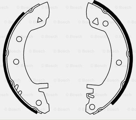 BOSCH 0 986 487 011 - Комплект гальм, барабанний механізм autozip.com.ua