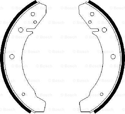 BOSCH 0 986 487 367 - Комплект гальм, барабанний механізм autozip.com.ua