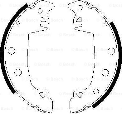 BOSCH 0 986 487 336 - Комплект гальм, барабанний механізм autozip.com.ua