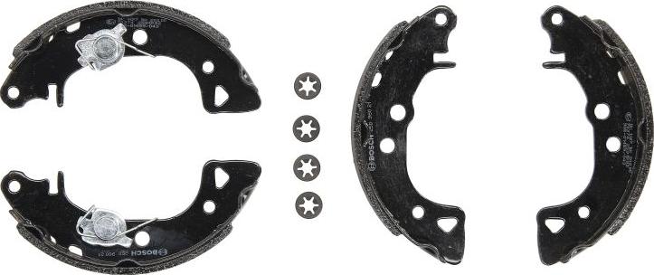 BOSCH 0 986 487 252 - Комплект гальм, барабанний механізм autozip.com.ua