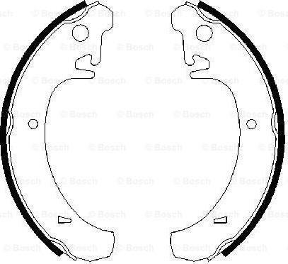 BOSCH 0 986 487 219 - Комплект гальм, барабанний механізм autozip.com.ua