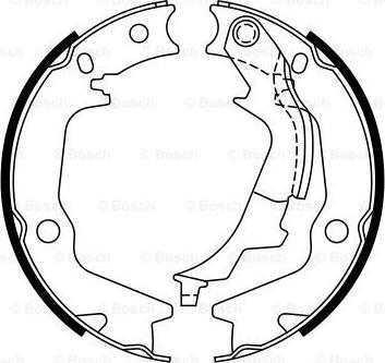 BOSCH 0 986 487 769 - Комплект гальм, ручник, парковка autozip.com.ua