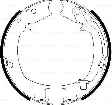 BOSCH 0 986 487 711 - Гальмівні колодки барабані autozip.com.ua