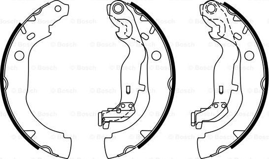 BOSCH 0 986 487 774 - Комплект гальм, барабанний механізм autozip.com.ua