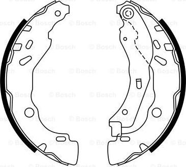 BOSCH 0 986 487 771 - Комплект гальм, барабанний механізм autozip.com.ua