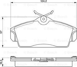 BOSCH 0 986 424 490 - Гальмівні колодки, дискові гальма autozip.com.ua