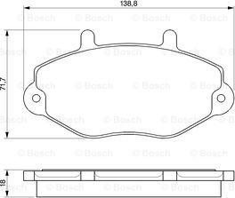 BOSCH 0 986 424 492 - Гальмівні колодки, дискові гальма autozip.com.ua