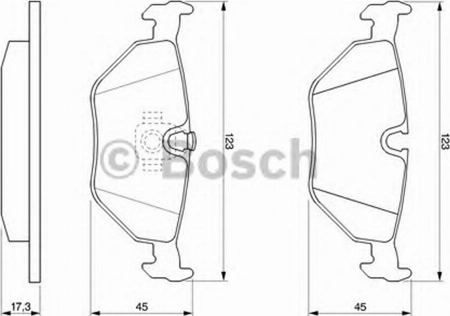 BOSCH 0 986 424 459 - Гальмівні колодки, дискові гальма autozip.com.ua