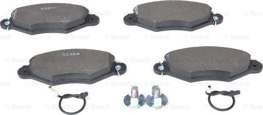 BOSCH 0 986 424 455 - Гальмівні колодки, дискові гальма autozip.com.ua