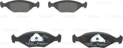 BOSCH 0 986 424 458 - Комплект гальмівних колодок з 4 шт. дисків autozip.com.ua