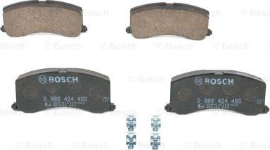 BOSCH 0 986 424 465 - Гальмівні колодки, дискові гальма autozip.com.ua