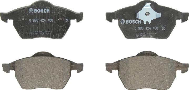 BOSCH 0 986 424 460 - Гальмівні колодки, дискові гальма autozip.com.ua