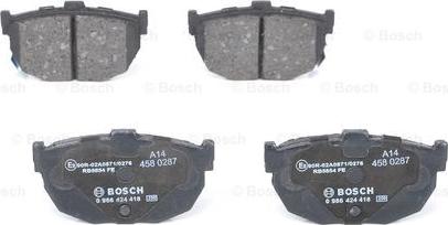 BOSCH 0 986 424 418 - Комплект гальмівних колодок  - дискові autozip.com.ua