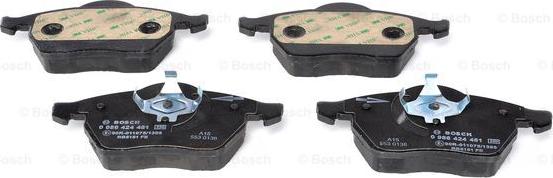 BOSCH 0 986 424 481 - Гальмівні колодки, дискові гальма autozip.com.ua