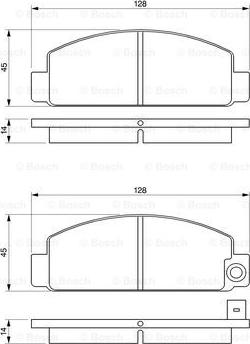 BOSCH 0 986 424 426 - Гальмівні колодки, дискові гальма autozip.com.ua