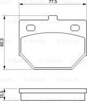 BOSCH 0 986 424 423 - Гальмівні колодки, дискові гальма autozip.com.ua