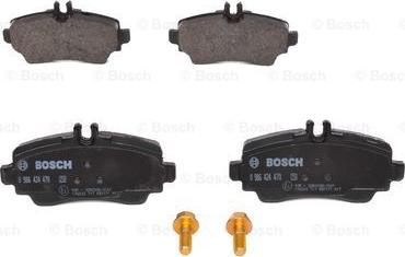 BOSCH 0 986 424 470 - Гальмівні колодки, дискові гальма autozip.com.ua