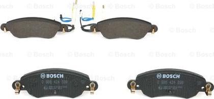 BOSCH 0 986 424 598 - Гальмівні колодки, дискові гальма autozip.com.ua