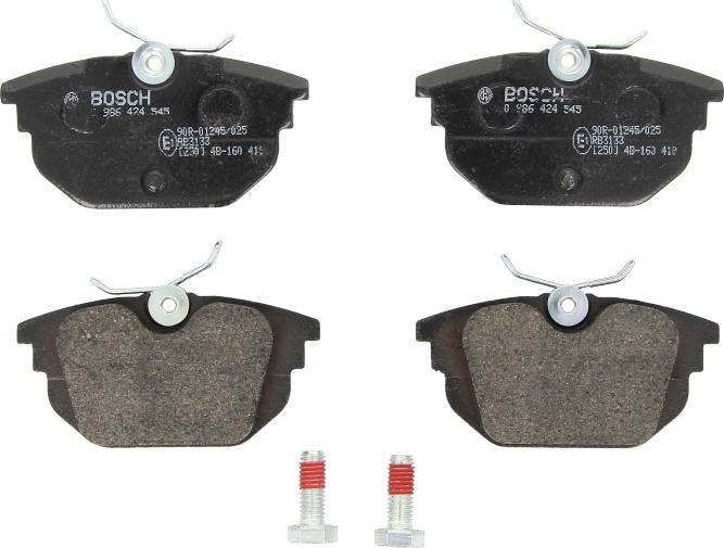 BOSCH 0 986 424 545 - Гальмівні колодки, дискові гальма autozip.com.ua