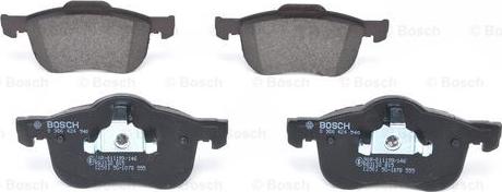 BOSCH 0 986 424 540 - Гальмівні колодки, дискові гальма autozip.com.ua