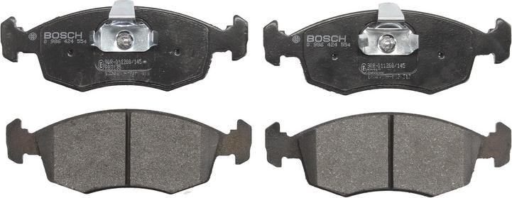 BOSCH 0 986 424 554 - Гальмівні колодки, дискові гальма autozip.com.ua