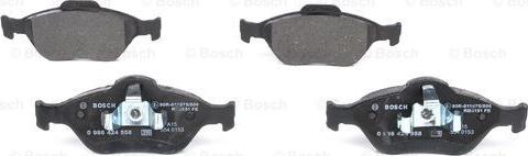 BOSCH 0 986 424 558 - Колодка торм. диск. FORD FIESTA. FUSION. MAZDA 2 передн. пр-во Bosch autozip.com.ua