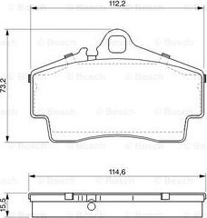 BOSCH 0 986 424 569 - Гальмівні колодки, дискові гальма autozip.com.ua