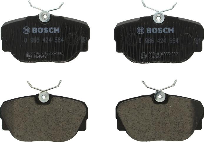 BOSCH 0 986 424 564 - Гальмівні колодки, дискові гальма autozip.com.ua