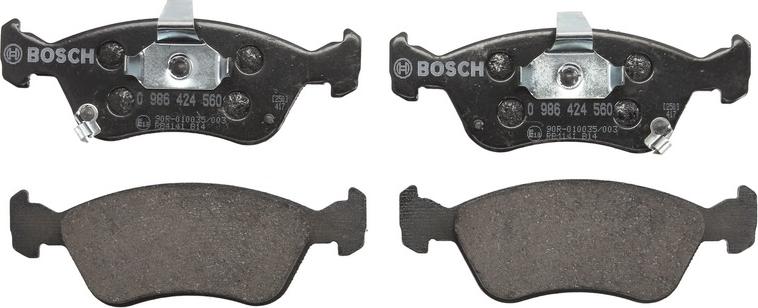 BOSCH 0 986 424 560 - Гальмівні колодки, дискові гальма autozip.com.ua