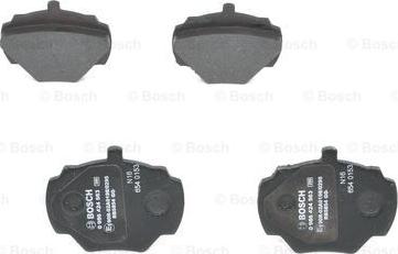 BOSCH 0 986 424 563 - Гальмівні колодки, дискові гальма autozip.com.ua