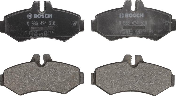 BOSCH 0 986 424 516 - Гальмівні колодки, дискові гальма autozip.com.ua