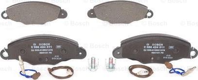 BOSCH 0 986 424 511 - Гальмівні колодки, дискові гальма autozip.com.ua