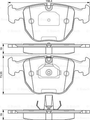 R Brake RB1530-396 - Гальмівні колодки, дискові гальма autozip.com.ua