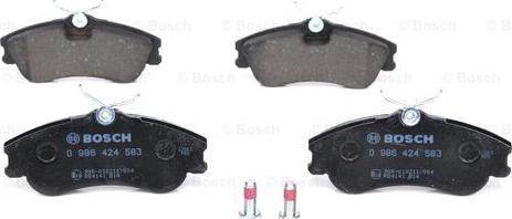 BOSCH 0 986 424 583 - Гальмівні колодки, дискові гальма autozip.com.ua